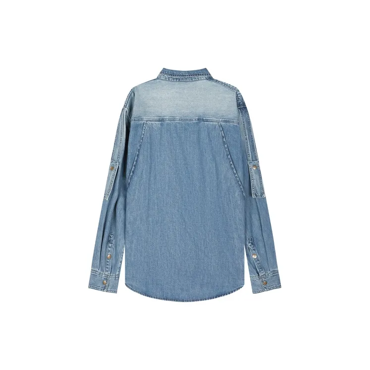 CROQUIS Shirt Men's Navy Blue Denim-1