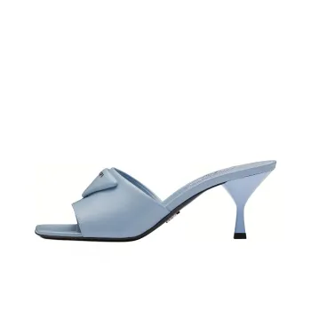 PRADA Abrasion Resistant Slide Slippers Women's Blue