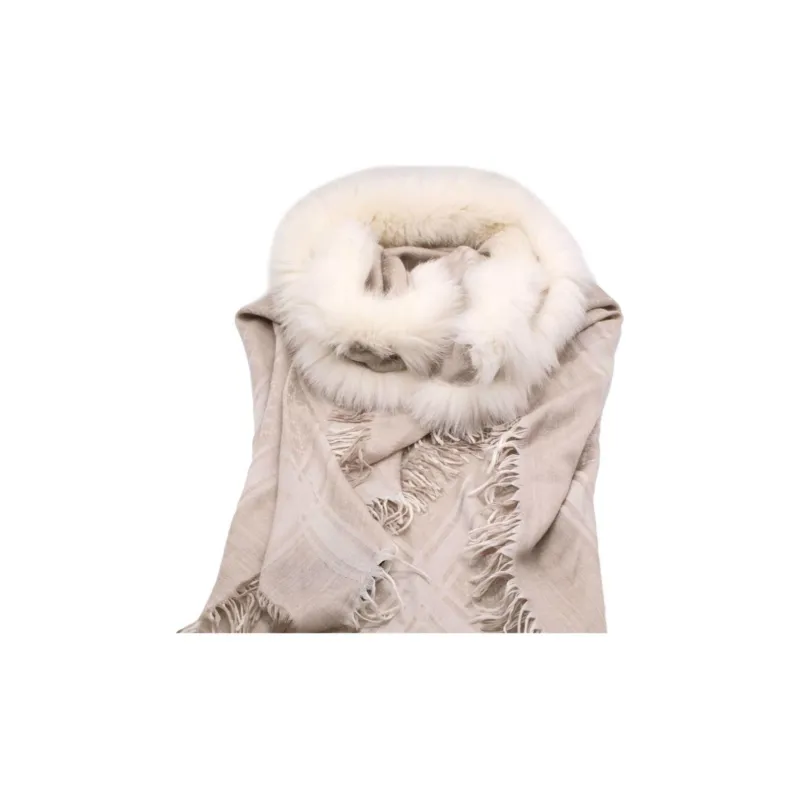 GUCCI Wool Shawls Women's Beige-0