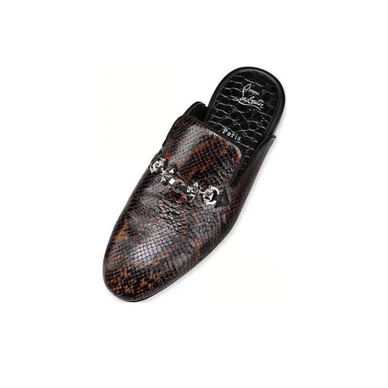 CL LUBOTING Christian Louboutin Coolito Swing Casual Shoes Men's Umber-2