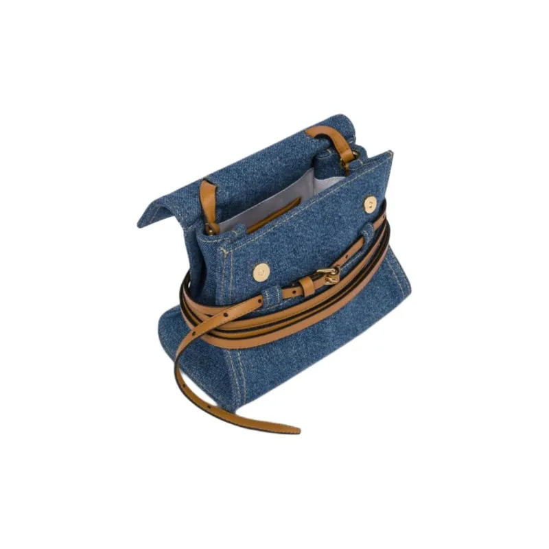 MOSCHINO Cotton Handbag Regular Women's Blue-2