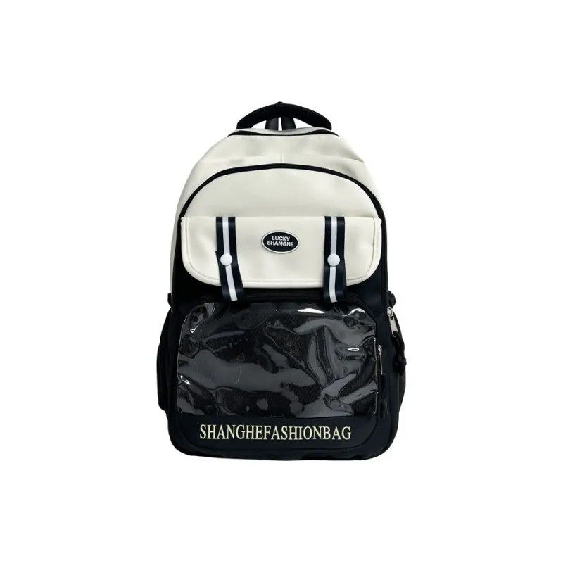 BALANG Composite Cloth Backpack Regular Unisex Black/Red/Coffee/Blue/Green-0
