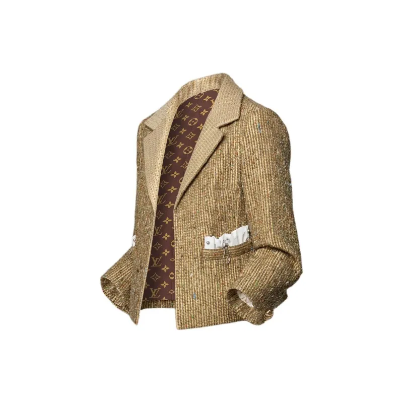 LOUIS VUITTON Lurex Tweed Blazer-2