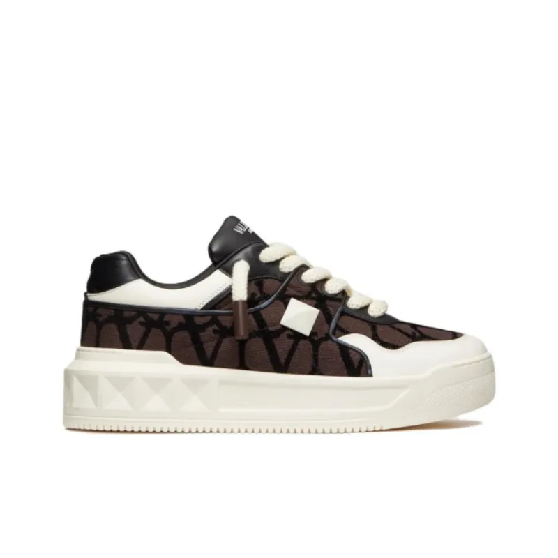 Valentino Garavani One Stud XL Leather Sneakers-1