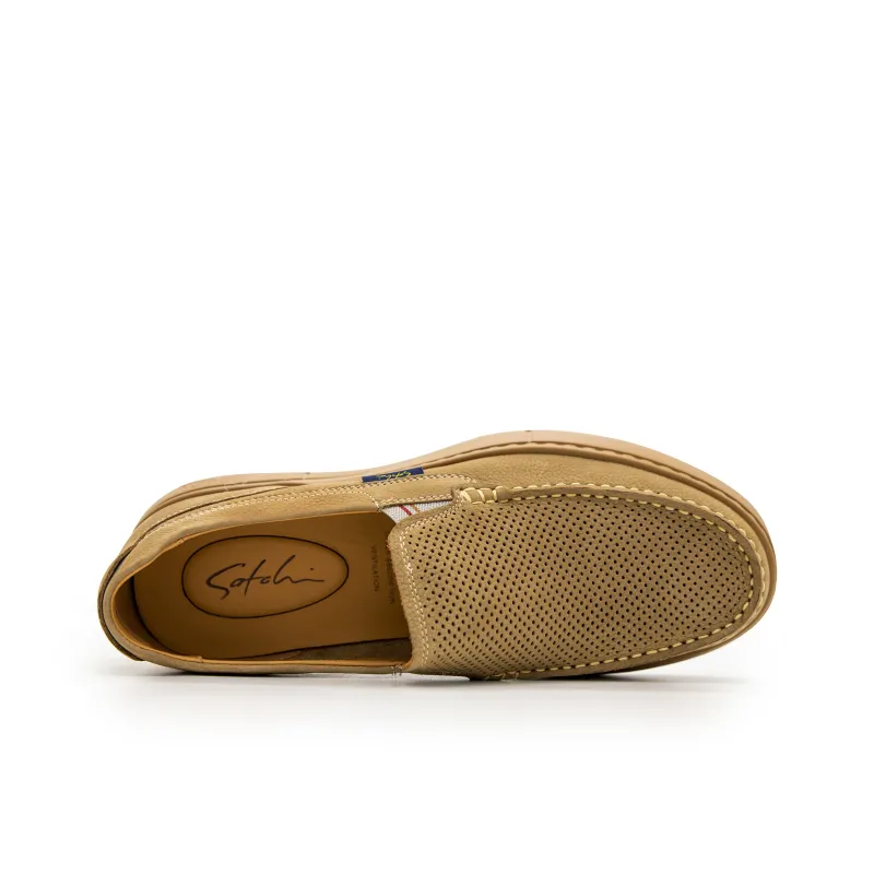 Satchi Loafers Casual Shoes Men's Camel-3