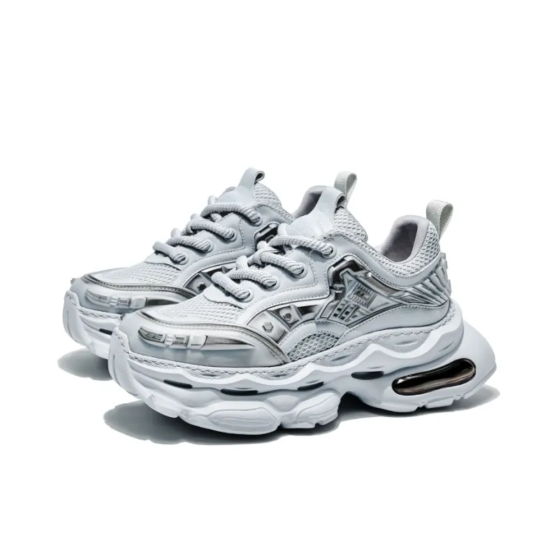 MOERBAI Breathable Height Increasing Low Top Chunky Sneakers Unisex-14