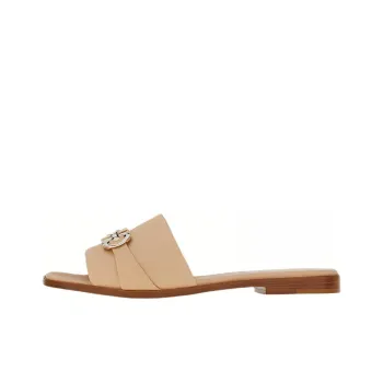 FERRAGAMO GANCINI Slide Slippers Women's Beige