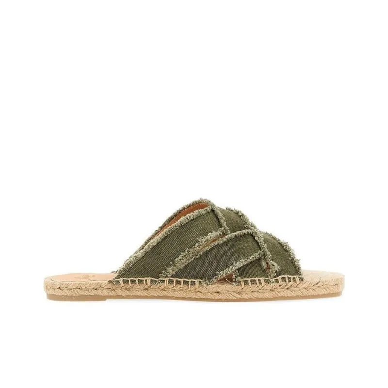 Castañer Abrasion Resistant Slide Slippers Women's Green-1