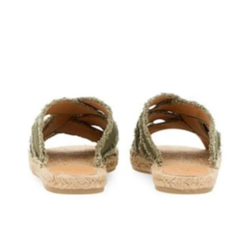 Castañer Abrasion Resistant Slide Slippers Women's Green-3