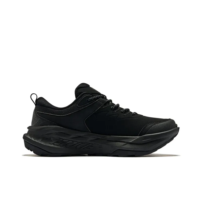 Erke Dragon Flying Phoenix Dancing 2 Coverage Wear Resistant Low Top Casual Shoes Men's Jet Black-1