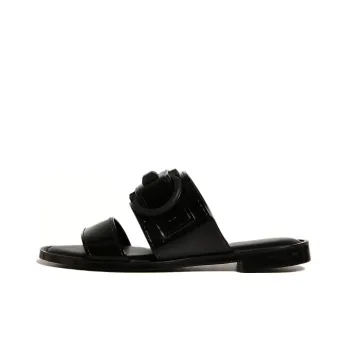FERRAGAMO Slide Slippers Women's Black