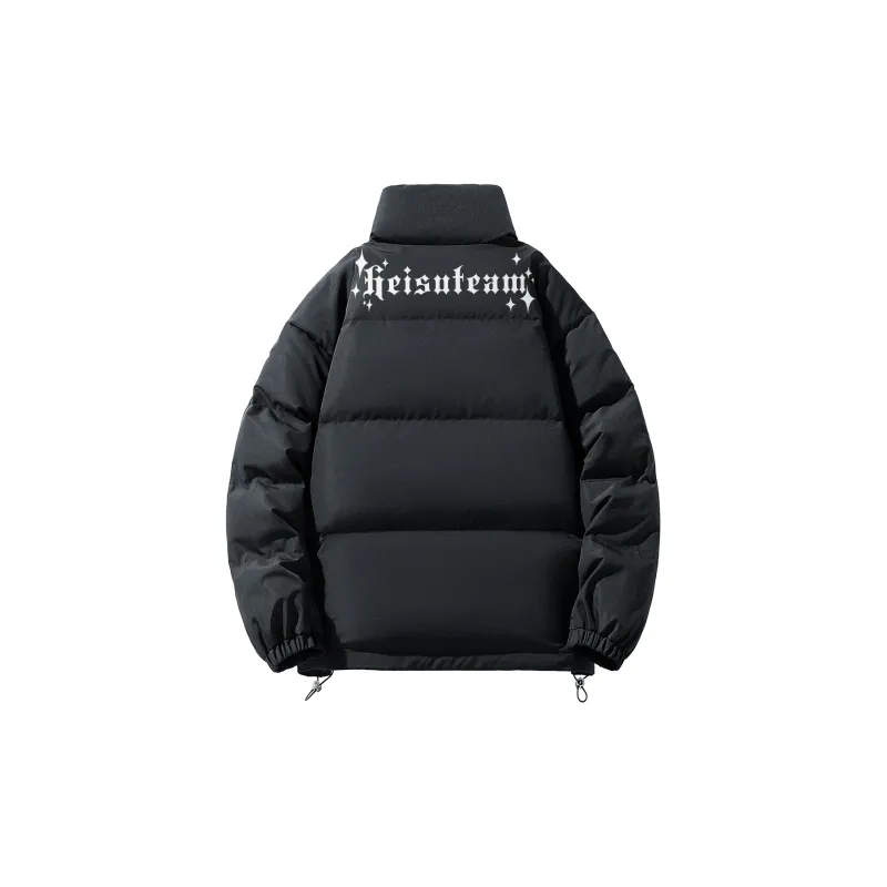 HEISU Quilting Cocoon Shaped Puffer Jacket Winter Unisex-1