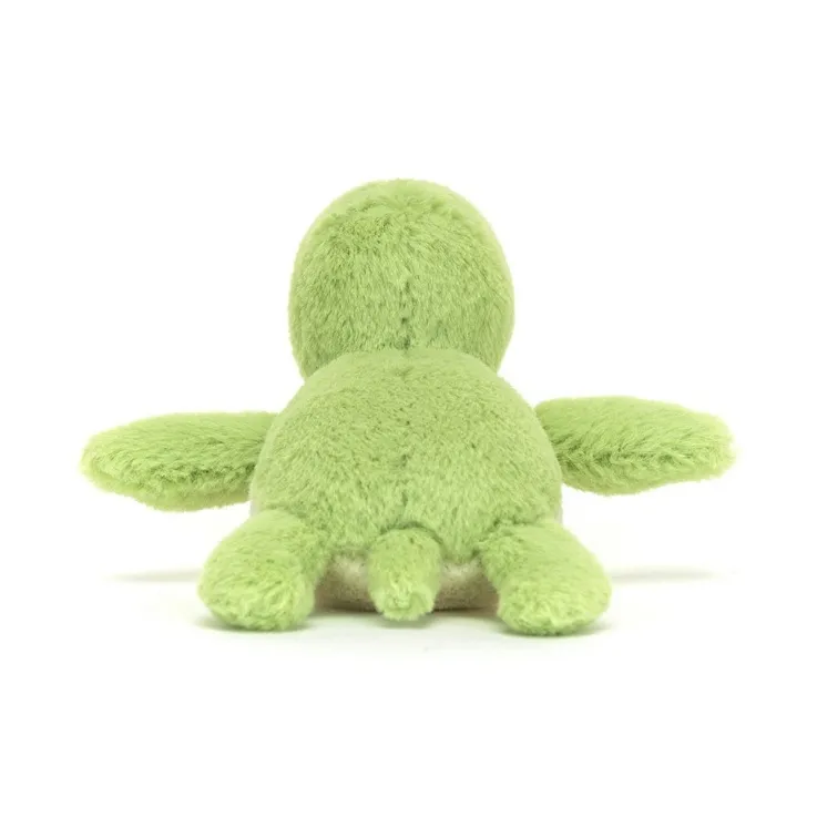 JELLYCAT Ocean Series Furry Sea Turtle Dolls Plush Doll 7cm Height In Sitting Posture-2
