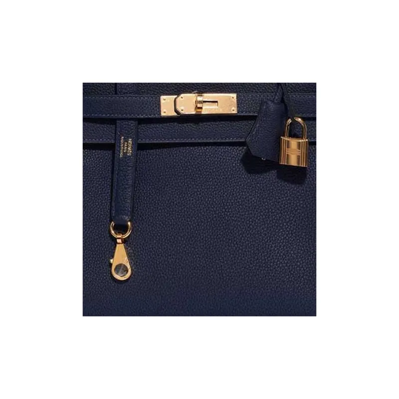 HERMES Cow Leather Kelly Bag Handbags Regular Women's 2Z Bleu Nuit Midnight Blue-5