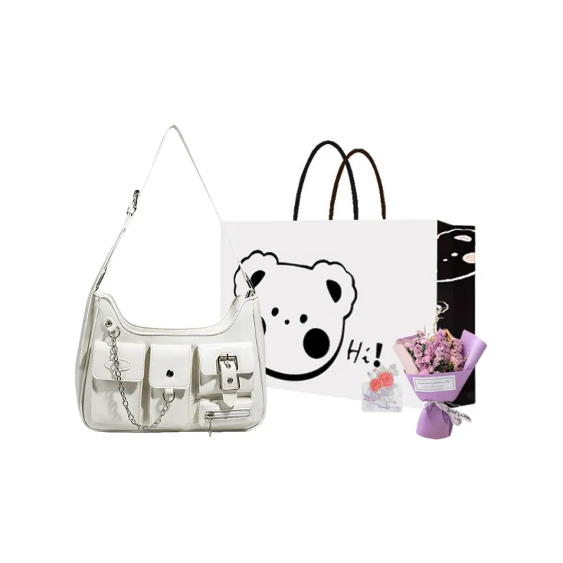 NX DOUGHNUT PU Crossbody Bag, Shoulder Bag Women's Black/White-7