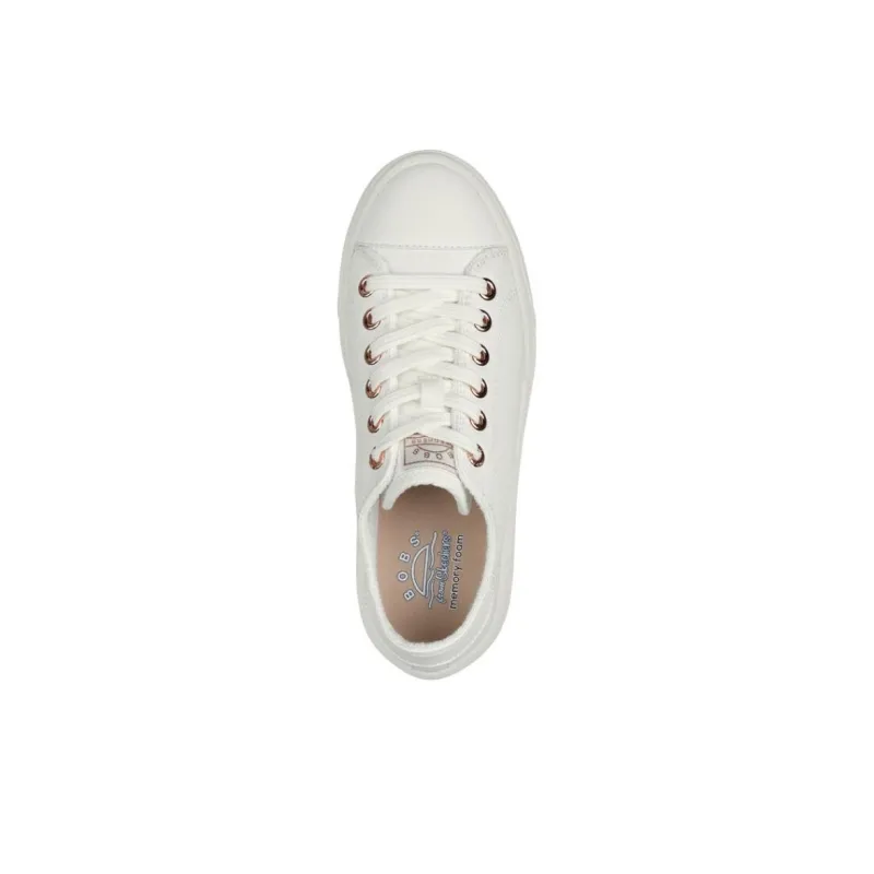 Skechers Anti Slip Wear Resistant Low Top Casual Shoes Women's White-3