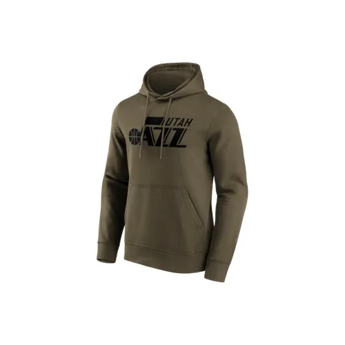 NBA Utah Jazz Sweatshirts Men Army Green