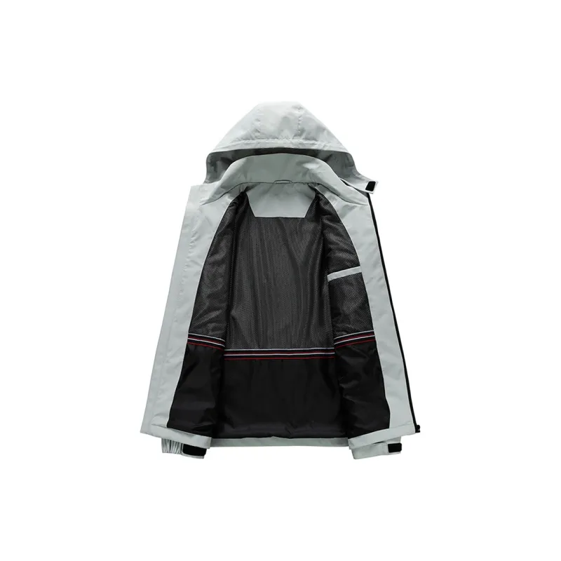Jeep Outdoor Hiking Water Resistant Windproof Wear Resistant Windbreaker Jacket Unisex-34