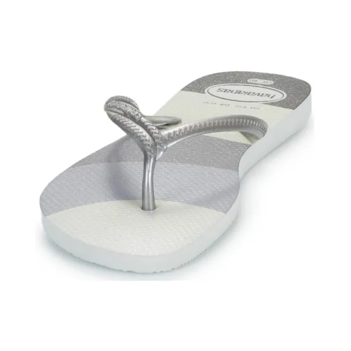 Havaianas Slip Resistant Flip Flops Women's White-3