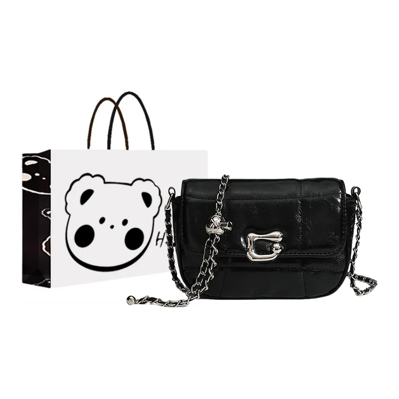 NX DOUGHNUT PU Crossbody Bag Regular Women's Silver/Black-5