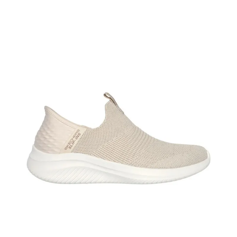 Skechers Ultra Flex 3.0 Anti Slip Wear Resistant Low Top Casual Shoes Women's White Gold-1