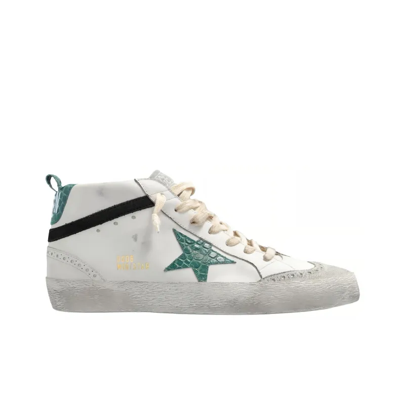 Golden Goose Mid Star Mid Top Skateboard Shoes Women's White-1
