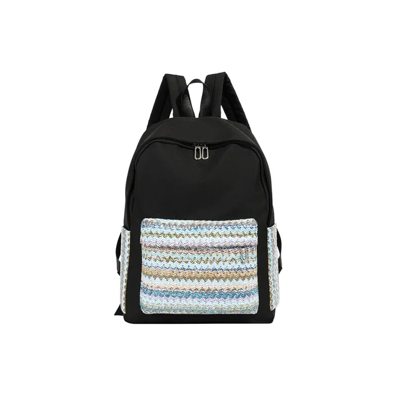 Cwatcun Nylon Backpack Regular Unisex Ecru/Green/Black-14