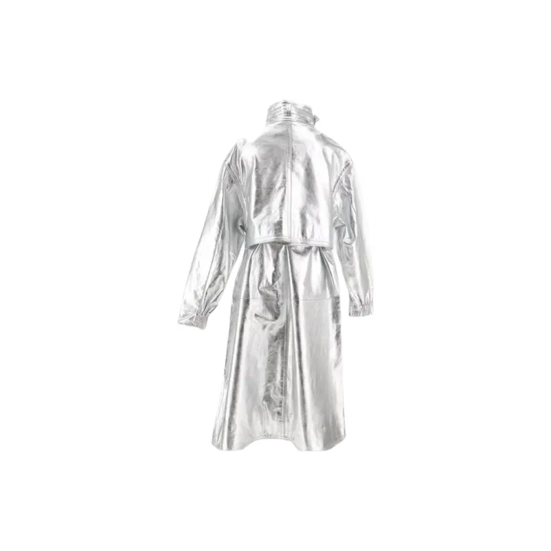 Saks Potts Jackets Coats Women's Silver White-1