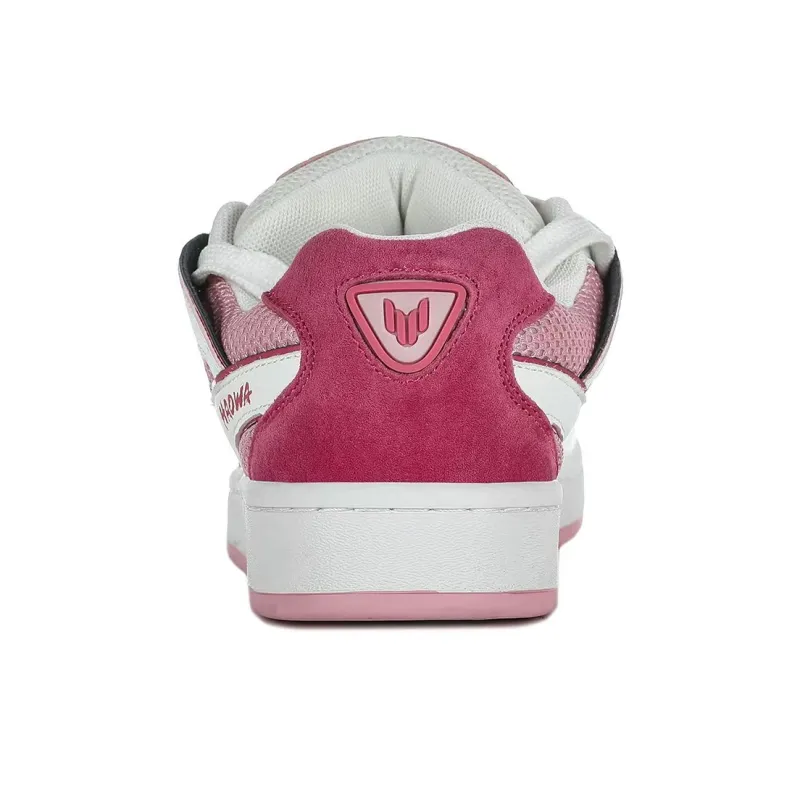 HAOWA Phantom Collection Dreamy Pink Enchantment Low Top Skateboard Shoes Women's White Pink-3