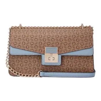 GUESS Imitation Leather Shoulder Bag Crossbody Bag Women's Mocha