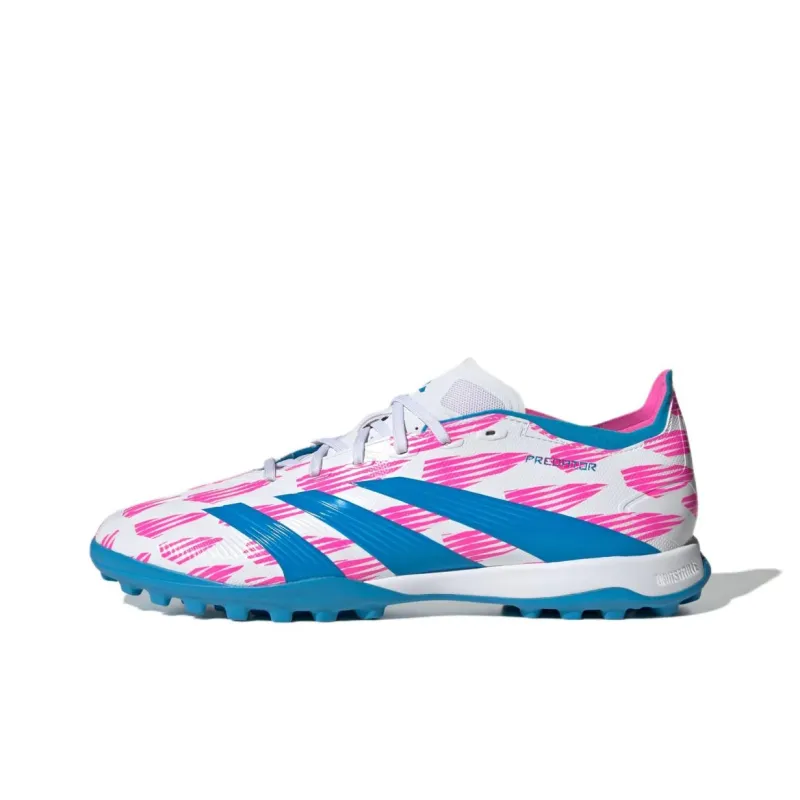 Adidas Predator League Turf Cloud White Solar Blue Solar Pink-0