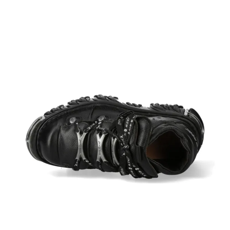 NEW ROCK Low-Top Casual Shoes Unisex Black-5