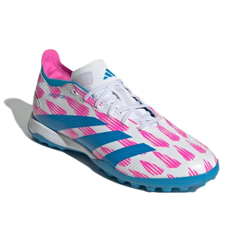 Adidas Predator League Turf Cloud White Solar Blue Solar Pink-2