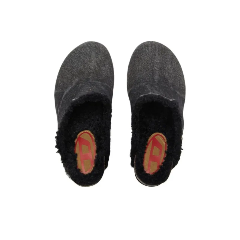 DIESEL D Woodstock 78mm Denim Mules Women's-4