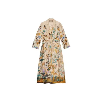GUCCI FW23 Pajama Robe Women's Ivory