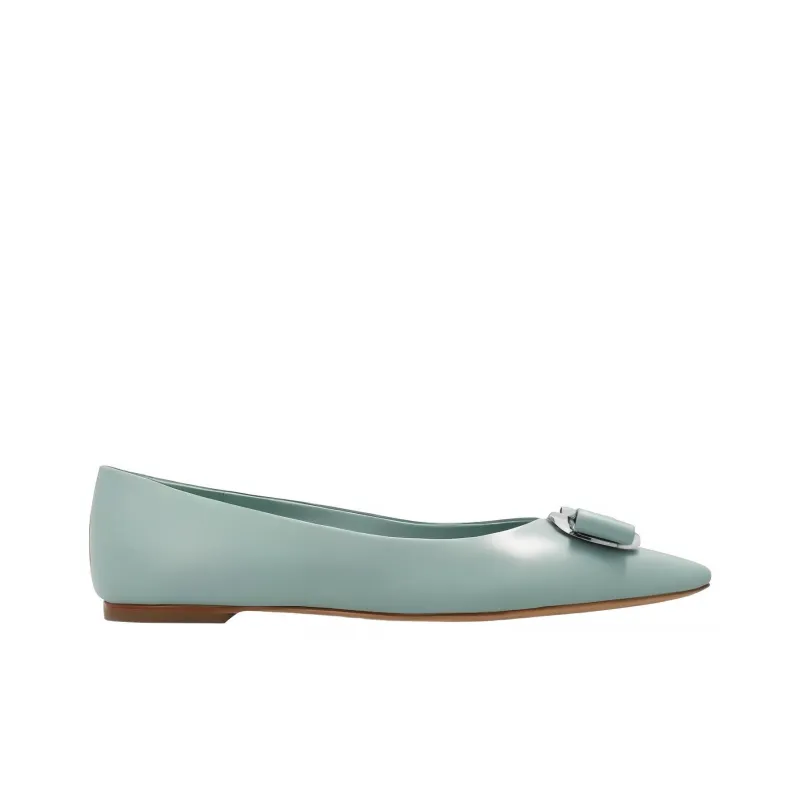 FERRAGAMO New Vara-bow Lambskin Ballerina Shoes-1