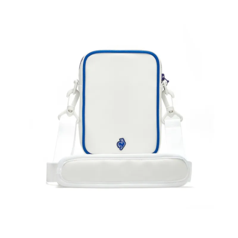 Le Coq Sportif Artificial Leather Crossbody Bag Trumpets Unisex Porcelain White-2