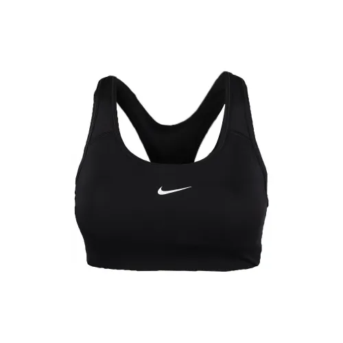 Nike Swoosh Dri-FIT Women's Medium-Support One-Piece Padded Sports Bra Black