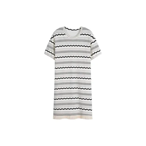 MIIOW Cool One Summer Series Nightgown Women's Black White Pattern