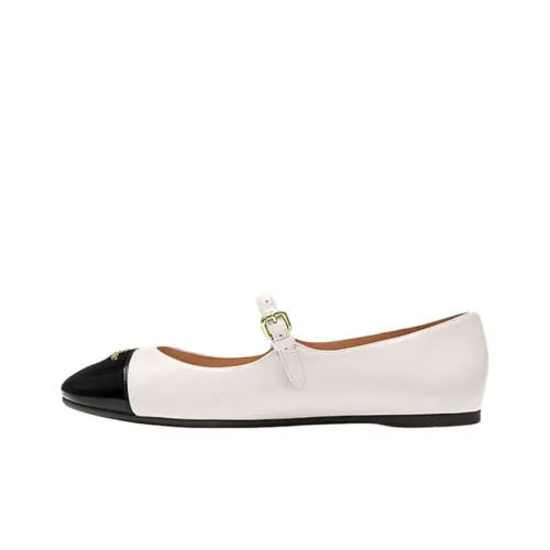 COACH Mary Jane Shoes Women's White