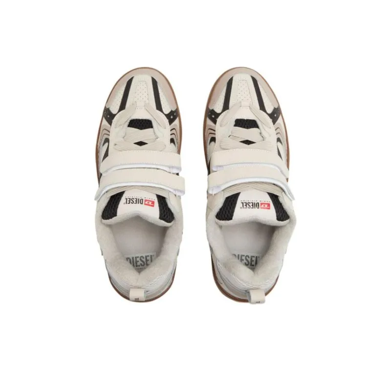 DIESEL S-Ukiyo Low-Top Skateboard Shoes Men's Beige-4