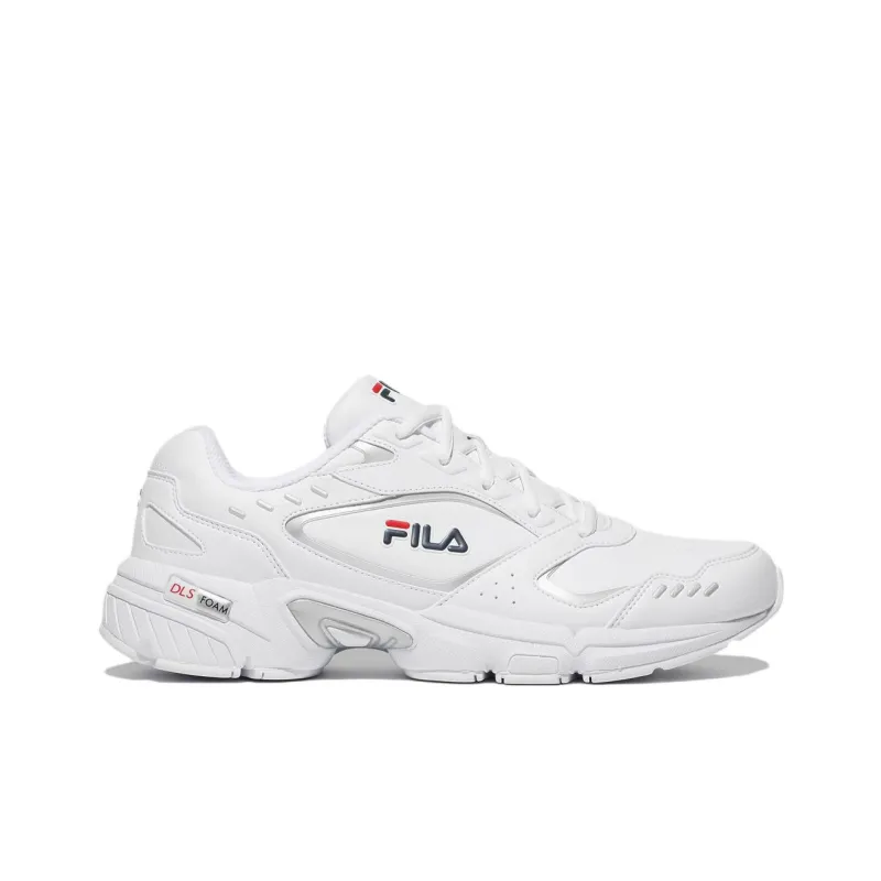 FILA Memory Decimus Anti Slip Wear Resistant Low Top Casual Running Shoes Unisex White-1