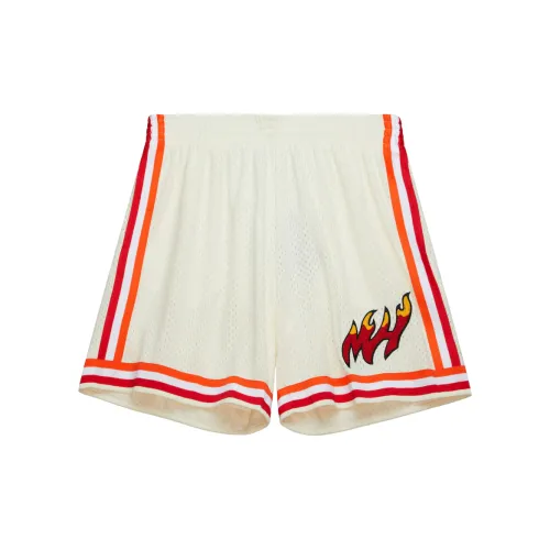 Mitchell Ness X NBA Miami Heat Basketball Shorts Men White