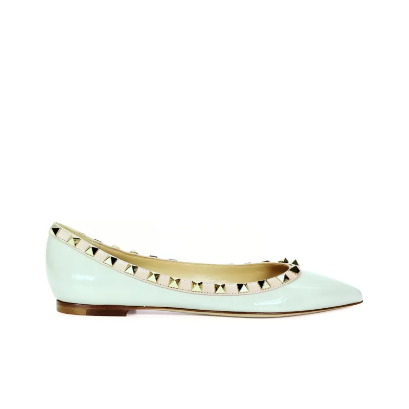 Valentino Flat Shoes Women's The Lake Is Green-1