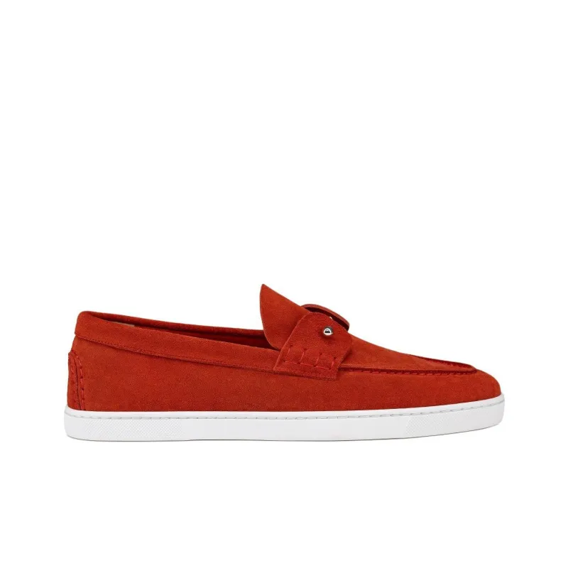 CL LUBOTING Chambeliboat Loafers Men's Red-1