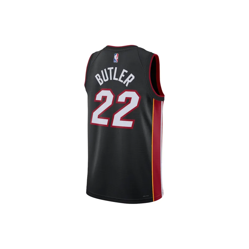 NBA x Nike Miami Heat ICON Collection Jimmy Butler Swingman Basketball Jerseys Men's Black-1