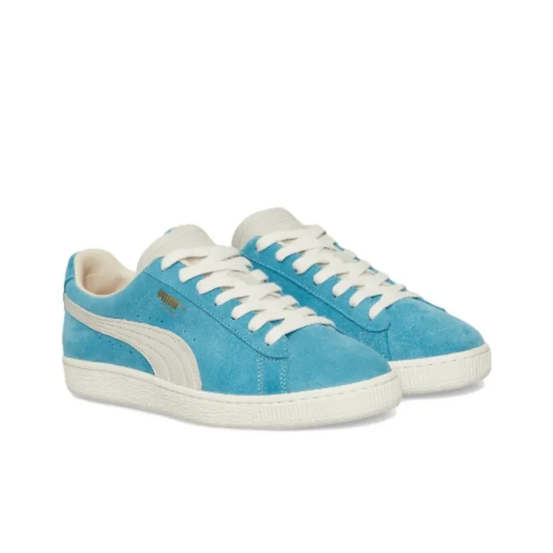 PUMA Suede Anti Slip Wear Resistant Low Top Skateboard Shoes Men's Blue-3