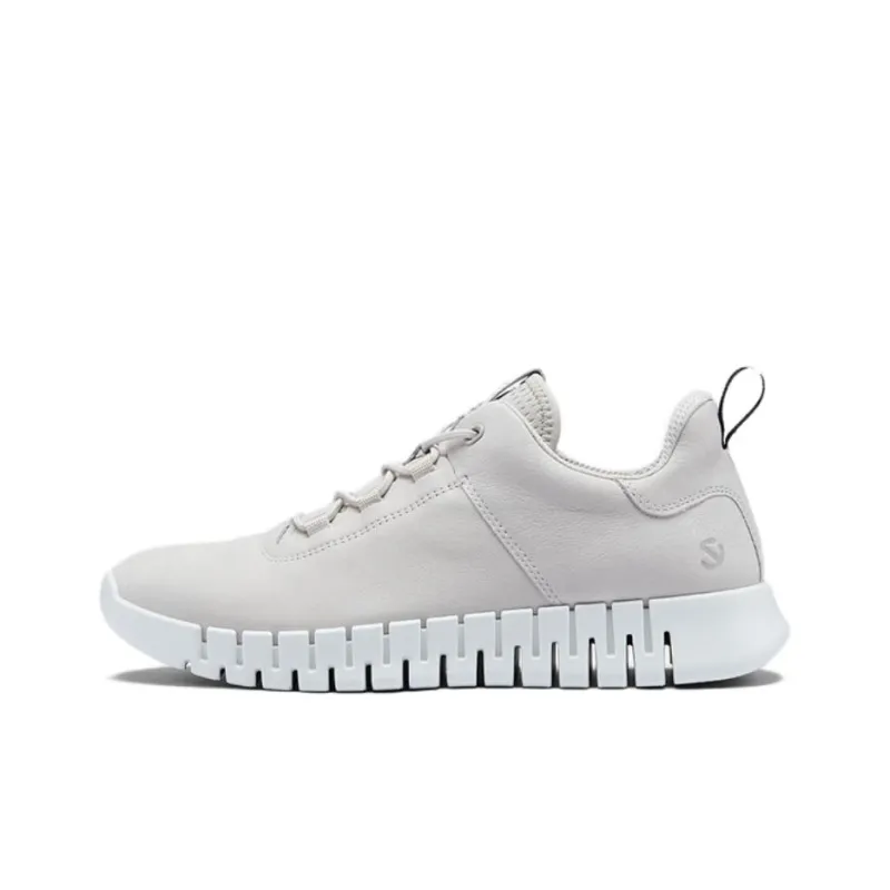 Ecco Smart Series Low Top Casual Shoes Men's Gray White-0