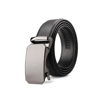 MILLIE'S Young Person Automatic Buckle High-End Business Leather Belts Men's 3.5cm
