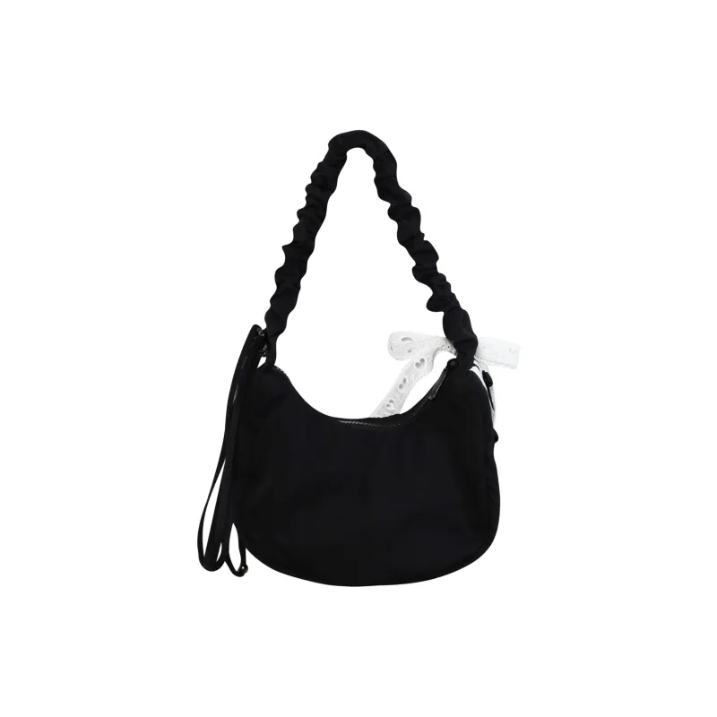 Adidas Originals Fabric Cloud Bag Shoulder Bag Handbag Shoulder Bag Mini Women's Black White-3